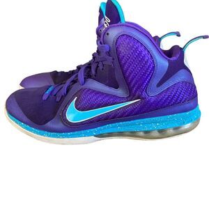 Nike LeBron 9 Summit Lake Hornets 2012 Men’s Size 13 Purple Basketball Shoes